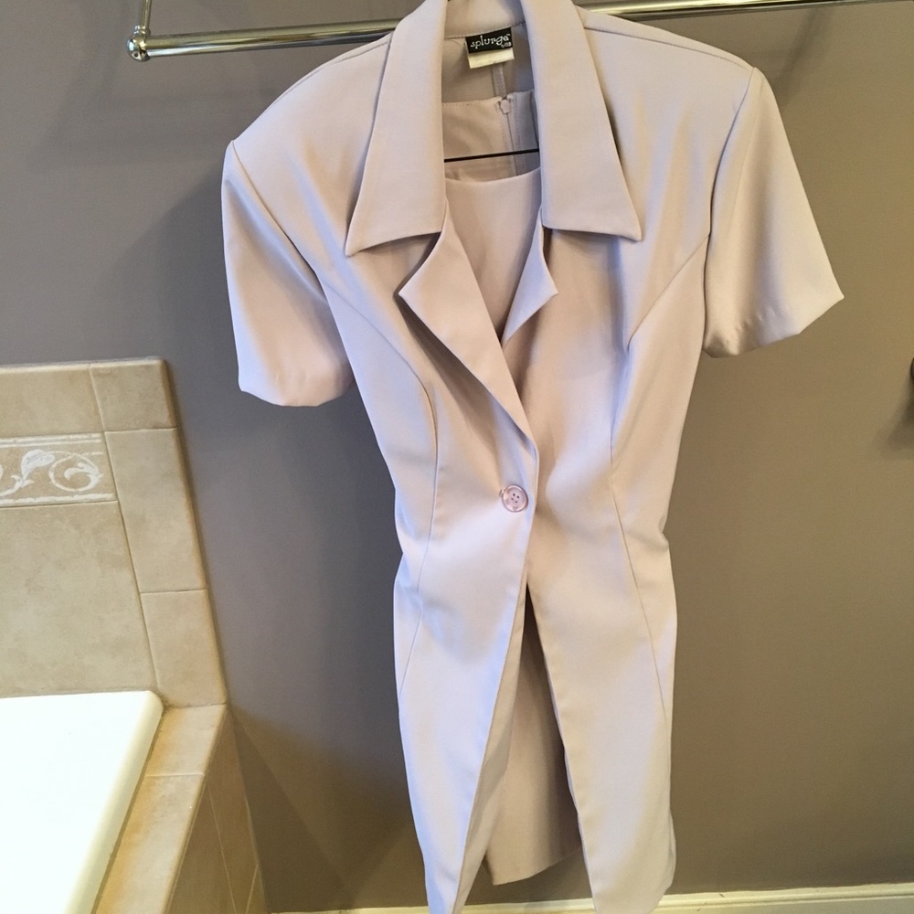 2 piece lavender dress suit
